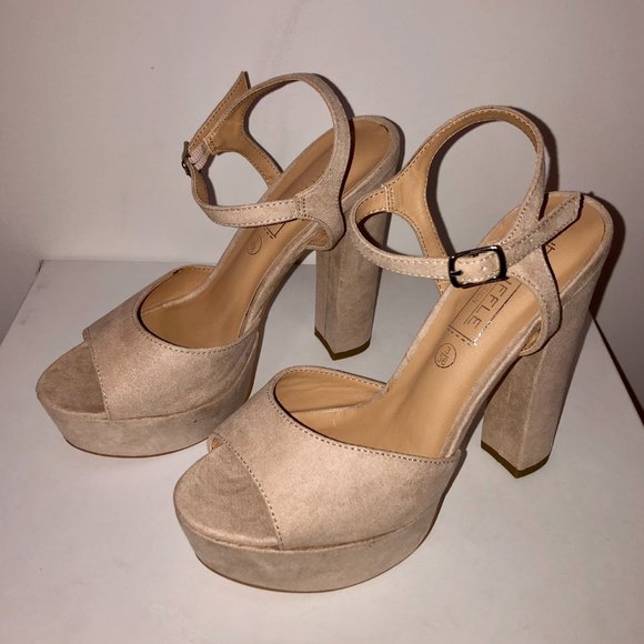ASOS Suede Platform Heels - Picture 3 of 4